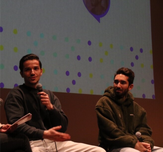 Youtuber Paulo Sousa e músico Pedro Gonçalves  estiveram à conversa com alunos no âmbito da “Sema...