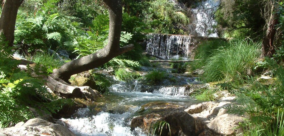 Percurso das quedas de &aacute;gua